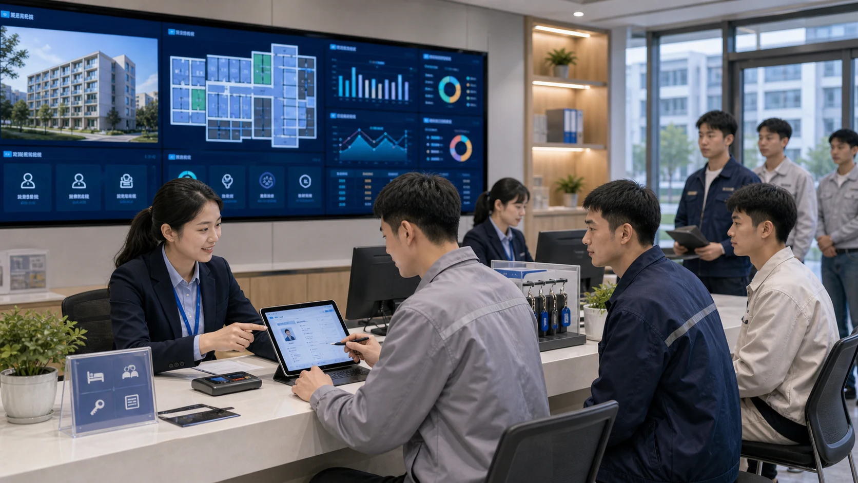 全房通资产运营与宿舍管理场景配图